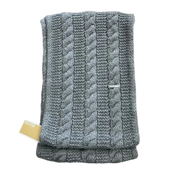 Michael Michael Kors Gray Knit Infinity Scarf - Picture 1 of 3